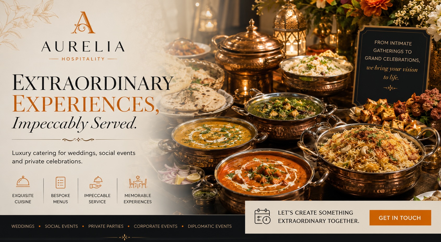 Aurelia Hospitality: From Intimate Functions to Grand Weddings